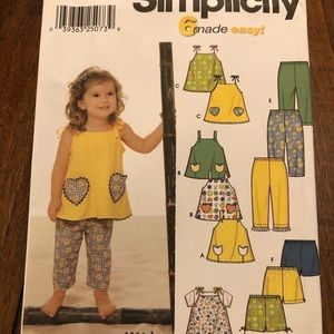 Sewing pattern for girls clothing and costumes